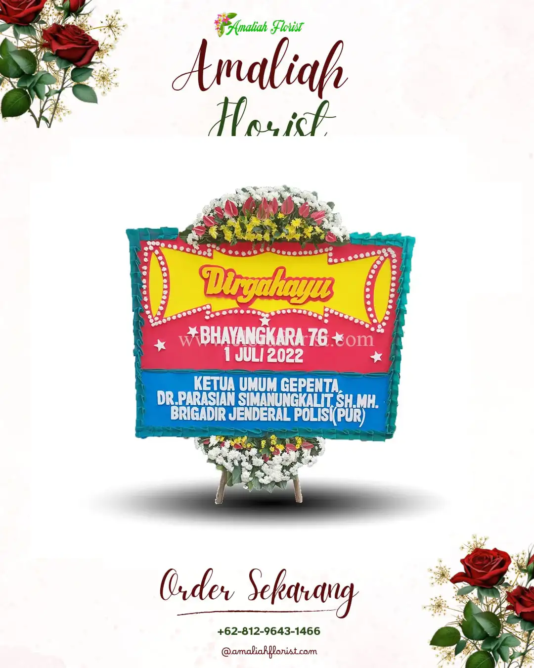 Papan Bunga HUT Ulang Tahun Baharu